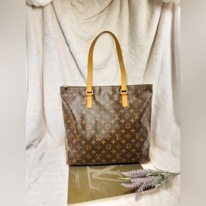 Authentic Louis Vuitton Cabas Meszon shoulder tote bag